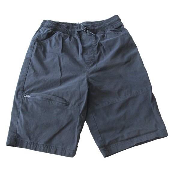 Wonder Nation Pull On Elastic Chino Shorts Youth Boys Size XL 14-16 Black Casual - Picture 1 of 7